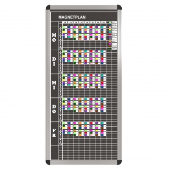 Klassen-Plantafel, 10 Stunden Mo-Fr, für 10 Klassen, 103x57 cm, Klassen-Plantafel, 10 Stunden Mo-Fr, für 10 Klassen, 103x57 cm,